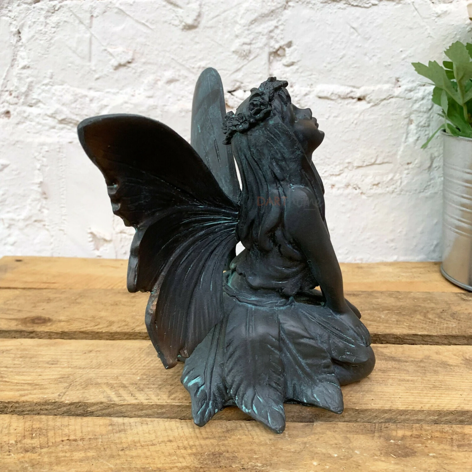 Darthome Limited Bronze Resin Flower Fairy Girl Ornament C 3 Darthome Limited Bronze Resin Flower Fairy Girl Ornament C - Image 3