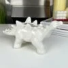 Darthome Limited White Ceramic Stegosaurus Dinosaur Planter