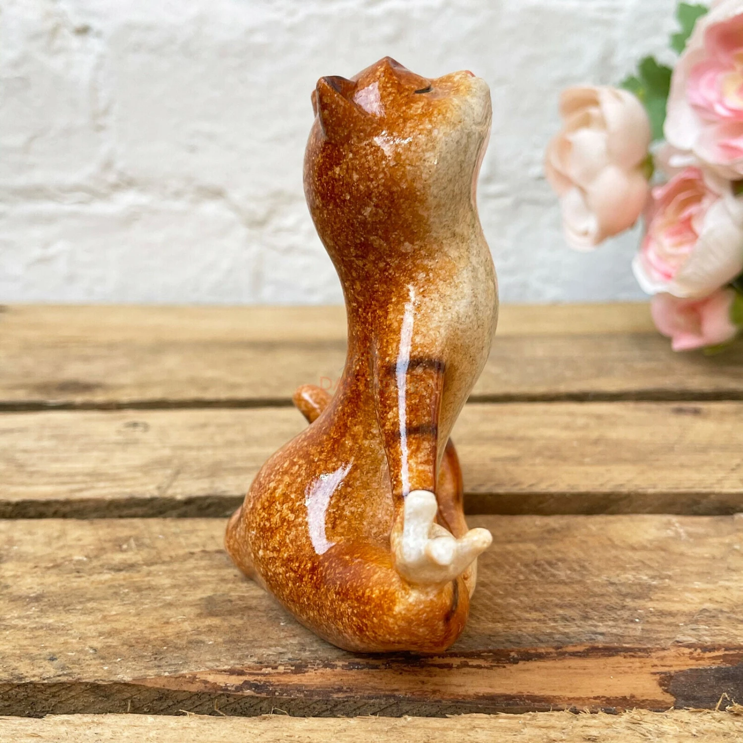 Darthome Limited Ceramic Sitting Yoga Ginger Cat Novelty Sculpture 5 Darthome Limited Ceramic Sitting Yoga Ginger Cat Novelty Sculpture - Image 5