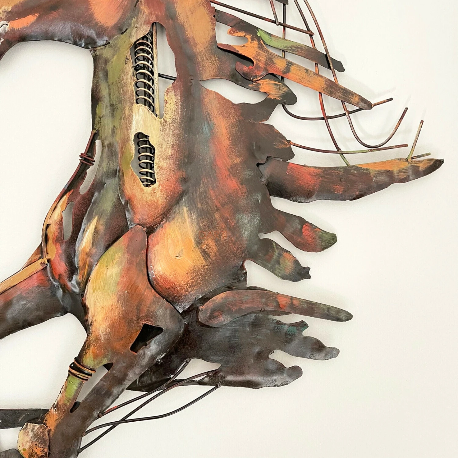 Darthome Limited 3D Sprinting Horse Metal Wall Art 2 Darthome Limited 3D Sprinting Horse Metal Wall Art - Image 2