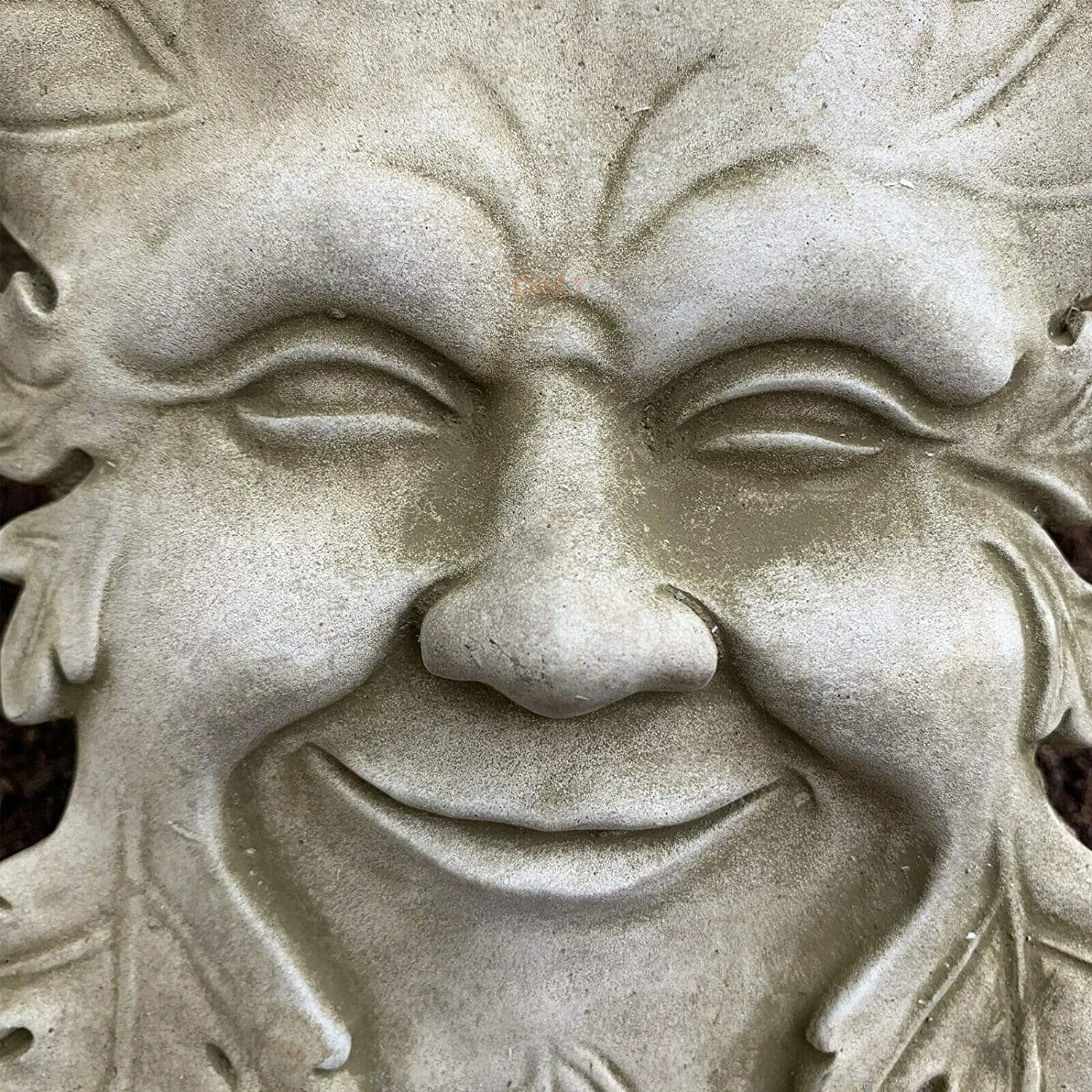 Darthome Limited Stone Smiling Greenman Wall Plaque 4 Darthome Limited Stone Smiling Greenman Wall Plaque - Image 4