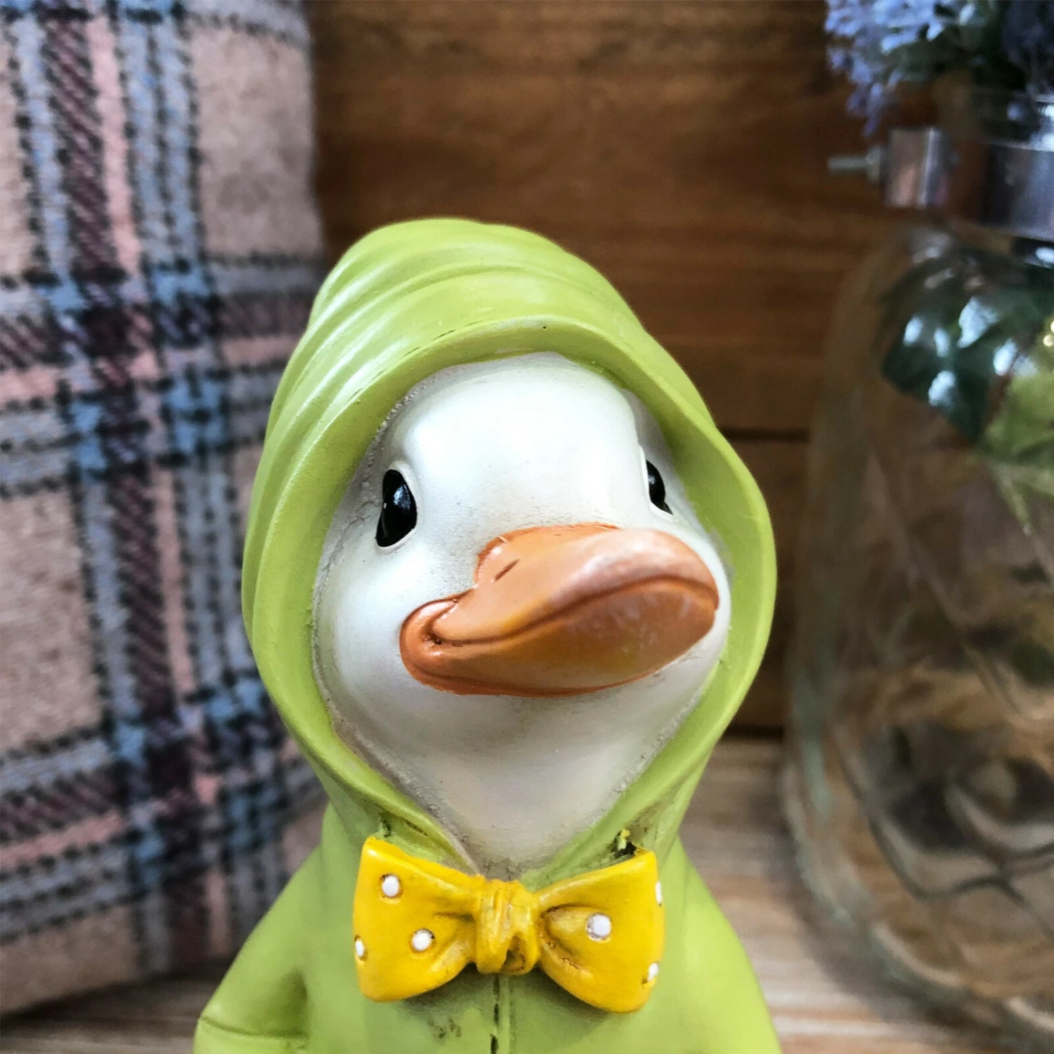 Darthome Limited Resin Puddle Duck With Watering Can Figurine 2 Darthome Limited Resin Puddle Duck With Watering Can Figurine - Image 2