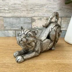 Darthome Limited Silver Stretching Cat Sculpture -Decor Garden Shop 6 69d7d564 960e 497a b20b 2088cddb224d
