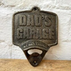 Darthome Limited Dads Garage Cast Iron Bottle Opener