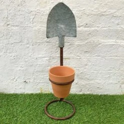 Darthome Limited Terracotta Pot With Spade Stand