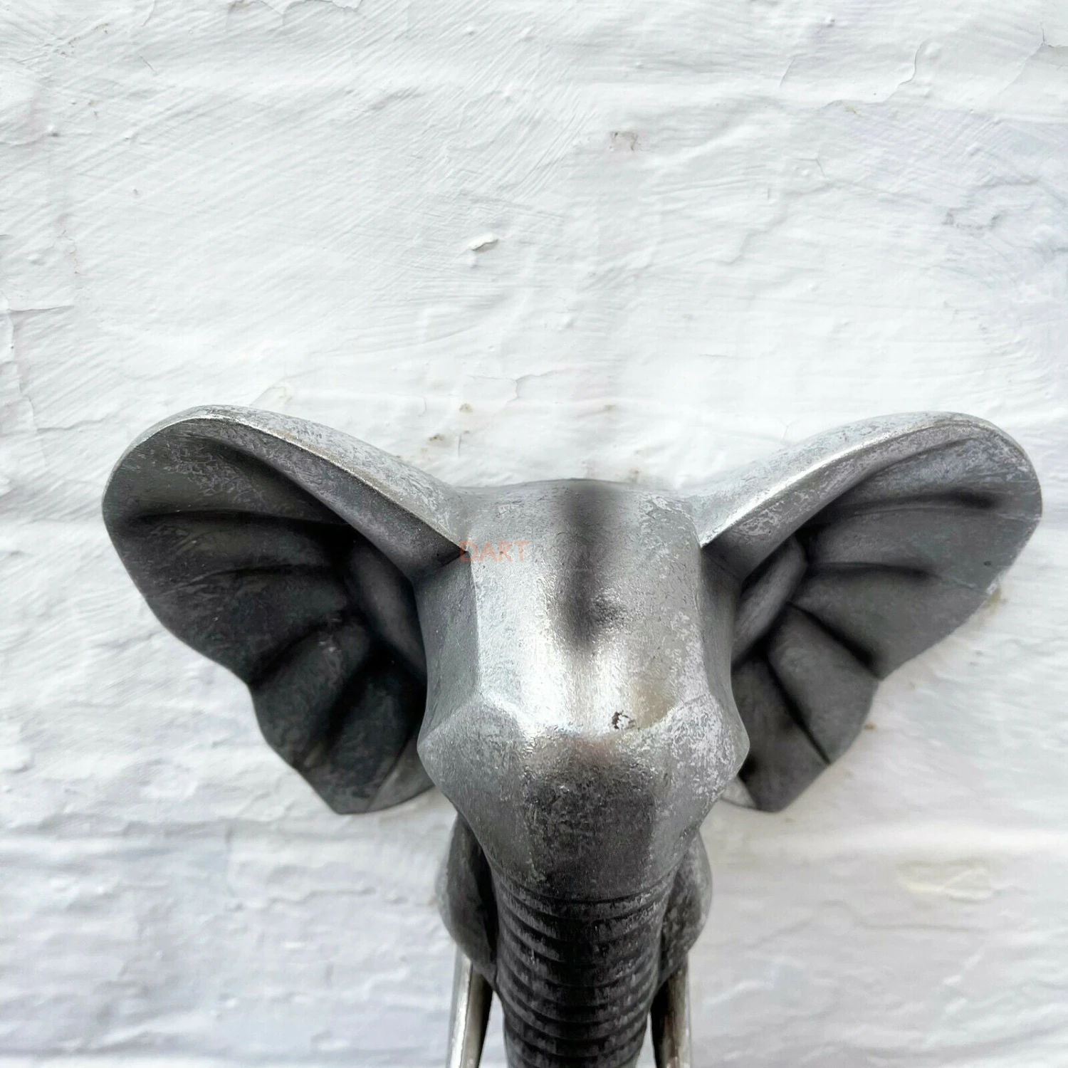 Darthome Limited Silver Resin Elephant Bust Wall Ornament 21cm 4 Darthome Limited Silver Resin Elephant Bust Wall Ornament 21cm - Image 4