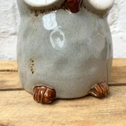 Darthome Limited Speckled Ceramic Owl Planter -Decor Garden Shop 87