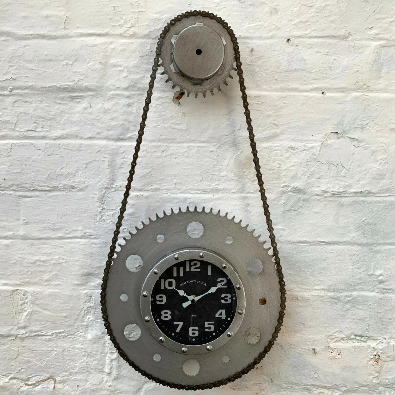 Darthome Limited Industrial Bike Chain Wall Clock 1 Darthome Limited Industrial Bike Chain Wall Clock