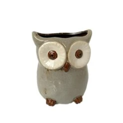 Darthome Limited Speckled Ceramic Owl Planter -Decor Garden Shop 90