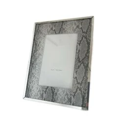 Darthome Limited 4x6" Faux Silver Snakeskin Photo Frame -Decor Garden Shop 90copy