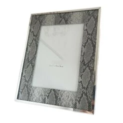 Darthome Limited 5x7" Faux Silver Snakeskin Photo Frame -Decor Garden Shop 91copy