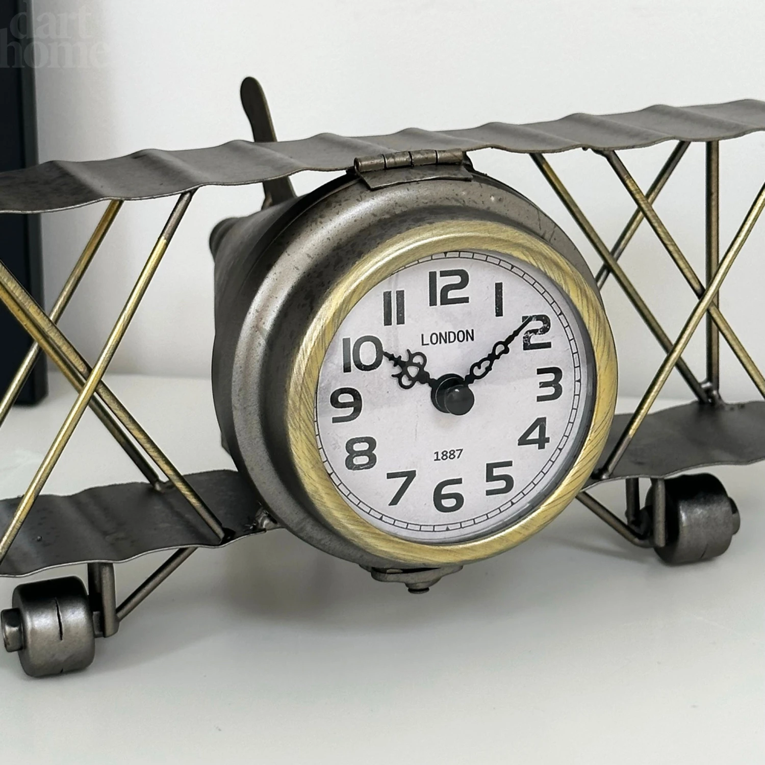 Darthome Limited Silver Aeroplane Clock 3 Darthome Limited Silver Aeroplane Clock - Image 3