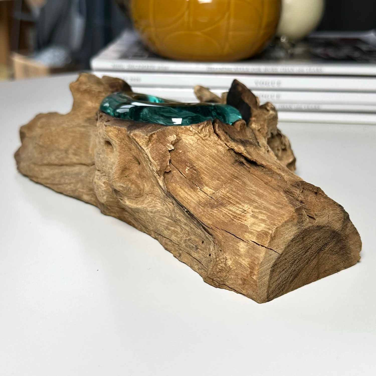 Darthome Limited Molten Tea Light Holder On Teak Root Stand 5 Darthome Limited Molten Tea Light Holder On Teak Root Stand - Image 5