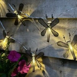 Darthome Limited 10 Copper Dragonfly Solar Lights