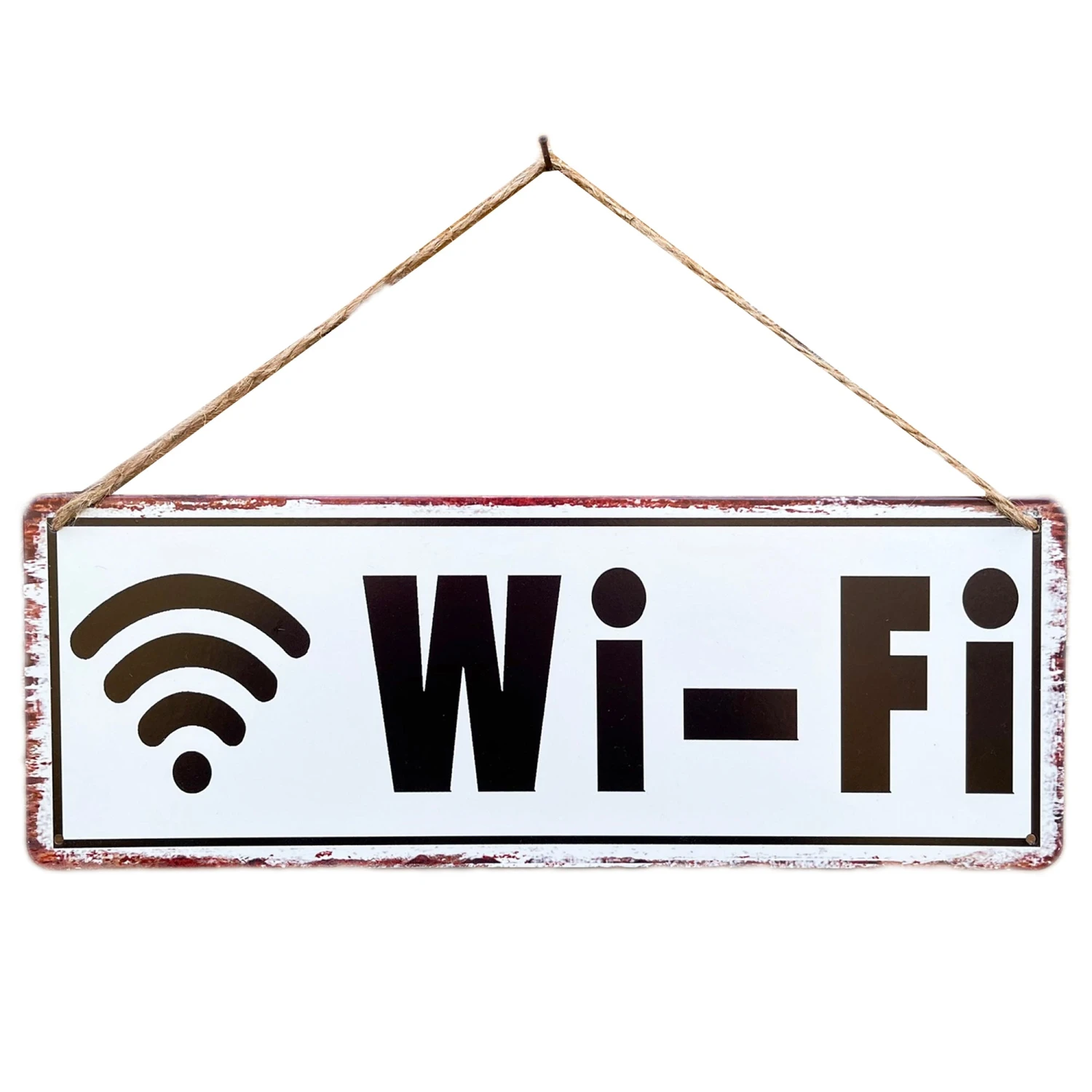 Darthome Limited White Metal WiFi Sign 4 Darthome Limited White Metal WiFi Sign - Image 4