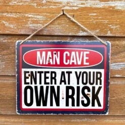 Darthome Limited Metal Enter At Your Own Risk Sign