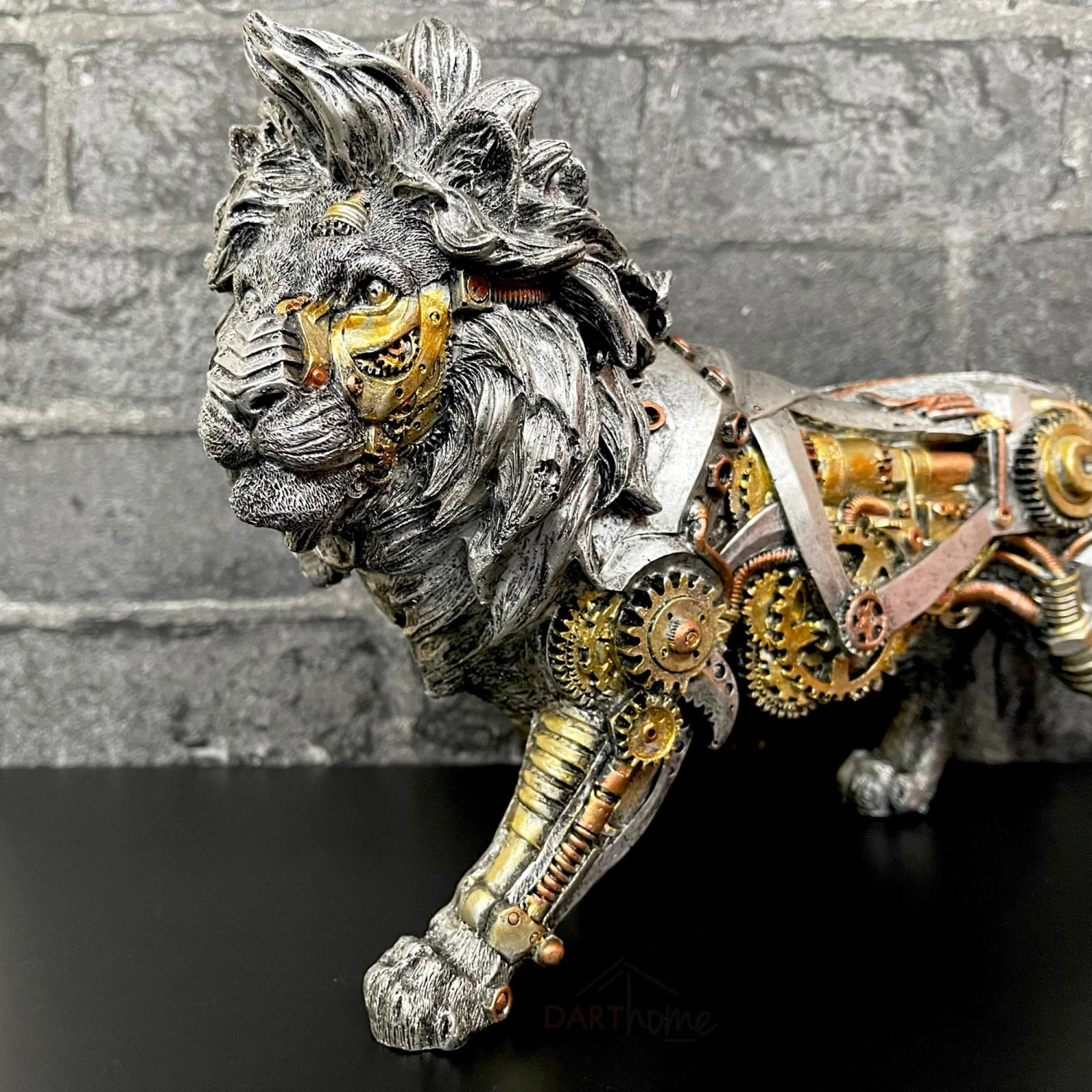 Darthome Limited Silver Steampunk Lion Ornament 3 Darthome Limited Silver Steampunk Lion Ornament - Image 3