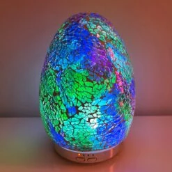 Darthome Limited Colour Changing Crackle Mosaic Egg Humidifier