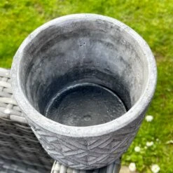 Darthome Limited Grey Stone Geometric Plant Pot Holder 5 Darthome Limited Grey Stone Geometric Plant Pot Holder -Decor Garden Shop IMG 2997.JPEG edited281