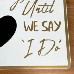 Darthome Limited Gold Script Wedding Day Countdown Plaque -Decor Garden Shop IMG 3806