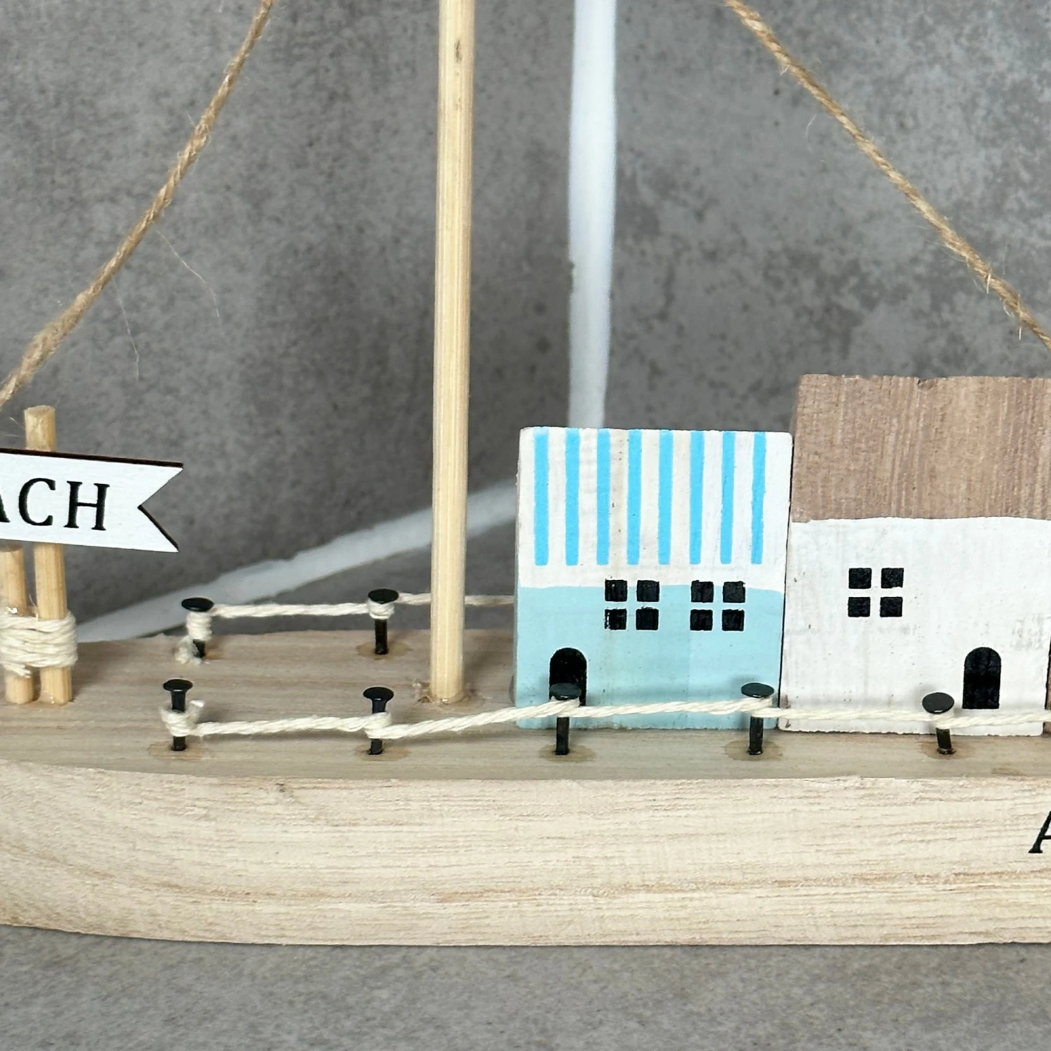 Darthome Limited Wooden Brown Boat Houses Ornament 3 Darthome Limited Wooden Brown Boat Houses Ornament - Image 3