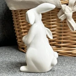 Darthome Limited White Easter Rabbits Figurine -Decor Garden Shop IMG 4103