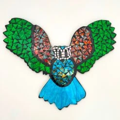 Darthome Limited Glass Owl Mosaic Tile Wall Plaque