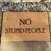 Darthome Limited No Stupid People Coir Door Mat