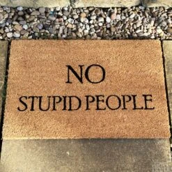 Darthome Limited No Stupid People Coir Door Mat