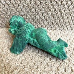 Darthome Limited Verdigris Cast Iron Sleeping Cherub Ornament -Decor Garden Shop IMG 5036.JPEG edited255