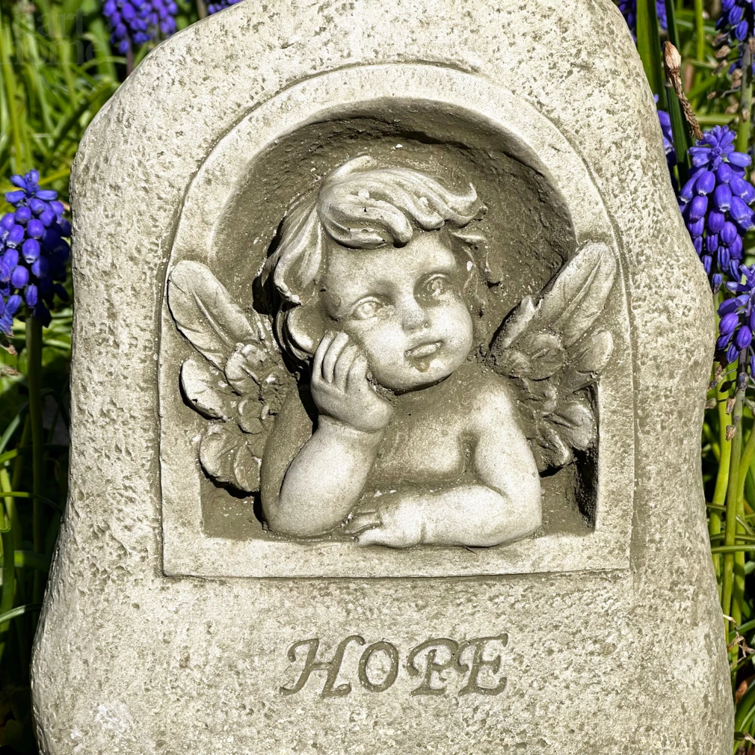 Darthome Limited Stone Cherub Of Hope Statue 3 Darthome Limited Stone Cherub Of Hope Statue - Image 3