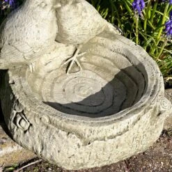 Darthome Limited Stone Robins On Log Bird Feeder -Decor Garden Shop IMG 5058 JPEG