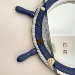 Darthome Limited Wooden Ships Wheel Wall Mirror 60cm -Decor Garden Shop IMG 5194.JPEG edited61