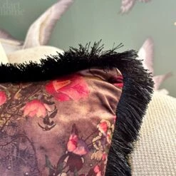 Darthome Limited Fringed Boho Floral Velvet Cushion 9 Darthome Limited Fringed Boho Floral Velvet Cushion -Decor Garden Shop IMG 5238 JPEG