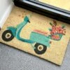 Darthome Limited Summer Scooter Bleached Coir Door Mat