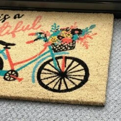 Darthome Limited Life Is Beautiful Script Bicycle Coir Door Mat 11 Darthome Limited Life Is Beautiful Script Bicycle Coir Door Mat -Decor Garden Shop IMG 5357 JPEG