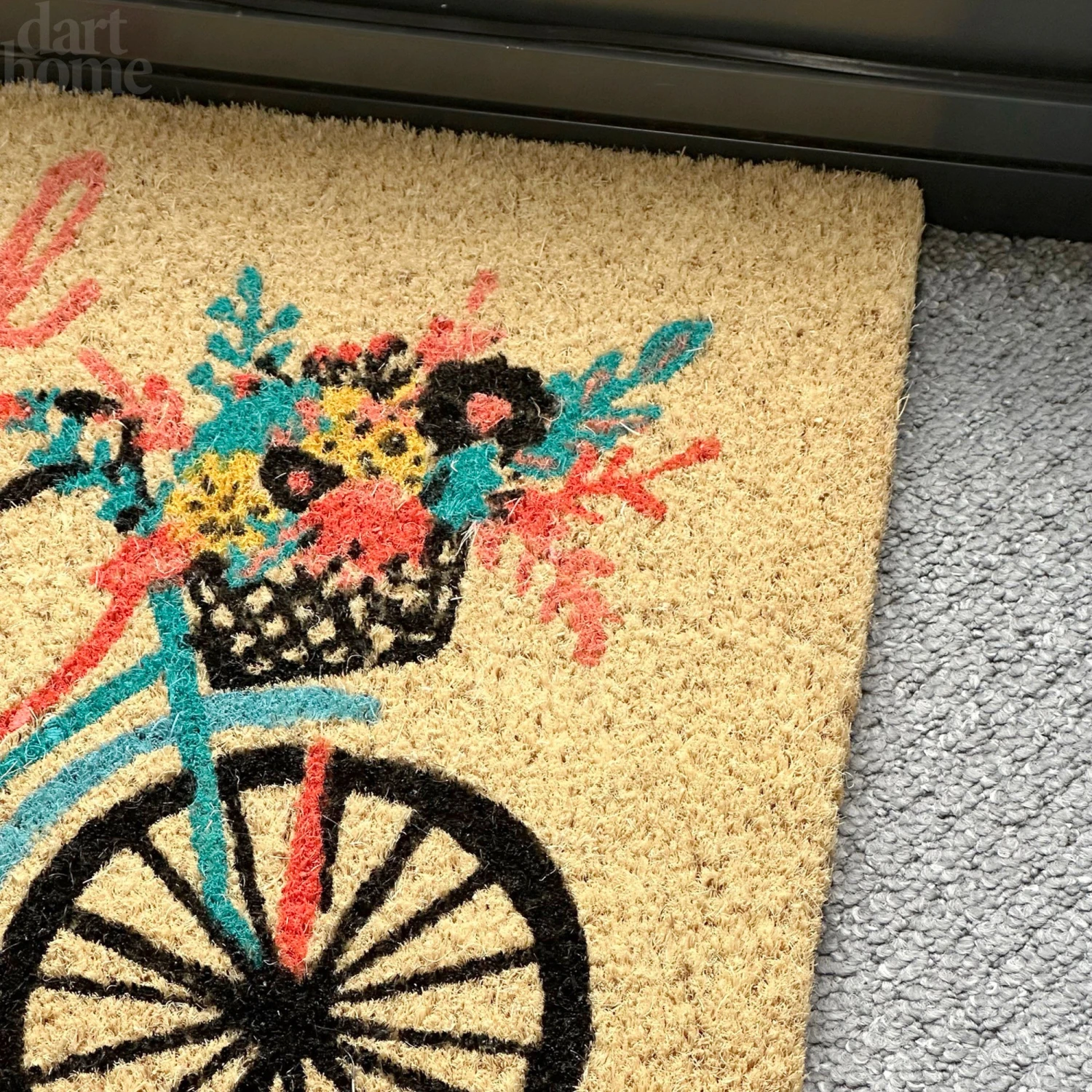 Darthome Limited Life Is Beautiful Script Bicycle Coir Door Mat 6 Darthome Limited Life Is Beautiful Script Bicycle Coir Door Mat - Image 6