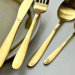 Darthome Limited Gold Stainless Steel 16 Piece Cutlery Set 12 Darthome Limited Gold Stainless Steel 16 Piece Cutlery Set -Decor Garden Shop IMG 5480