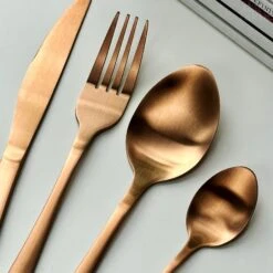 Darthome Limited Copper Stainless Steel 16 Piece Cutlery Set -Decor Garden Shop IMG 5491