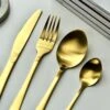 Darthome Limited Gold Stainless Steel 16 Piece Cutlery Set