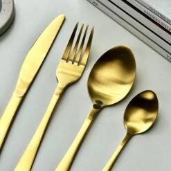 Darthome Limited Gold Stainless Steel 16 Piece Cutlery Set