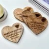 Darthome Limited Set Of Love Heart Recipe For Life Coasters