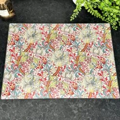 Darthome Limited William Morris Golden Lily Glass Chopping Board