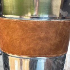 Darthome Limited Stainless Steel Champagne Cooler With Faux Leather Detail -Decor Garden Shop IMG 5848 JPEG