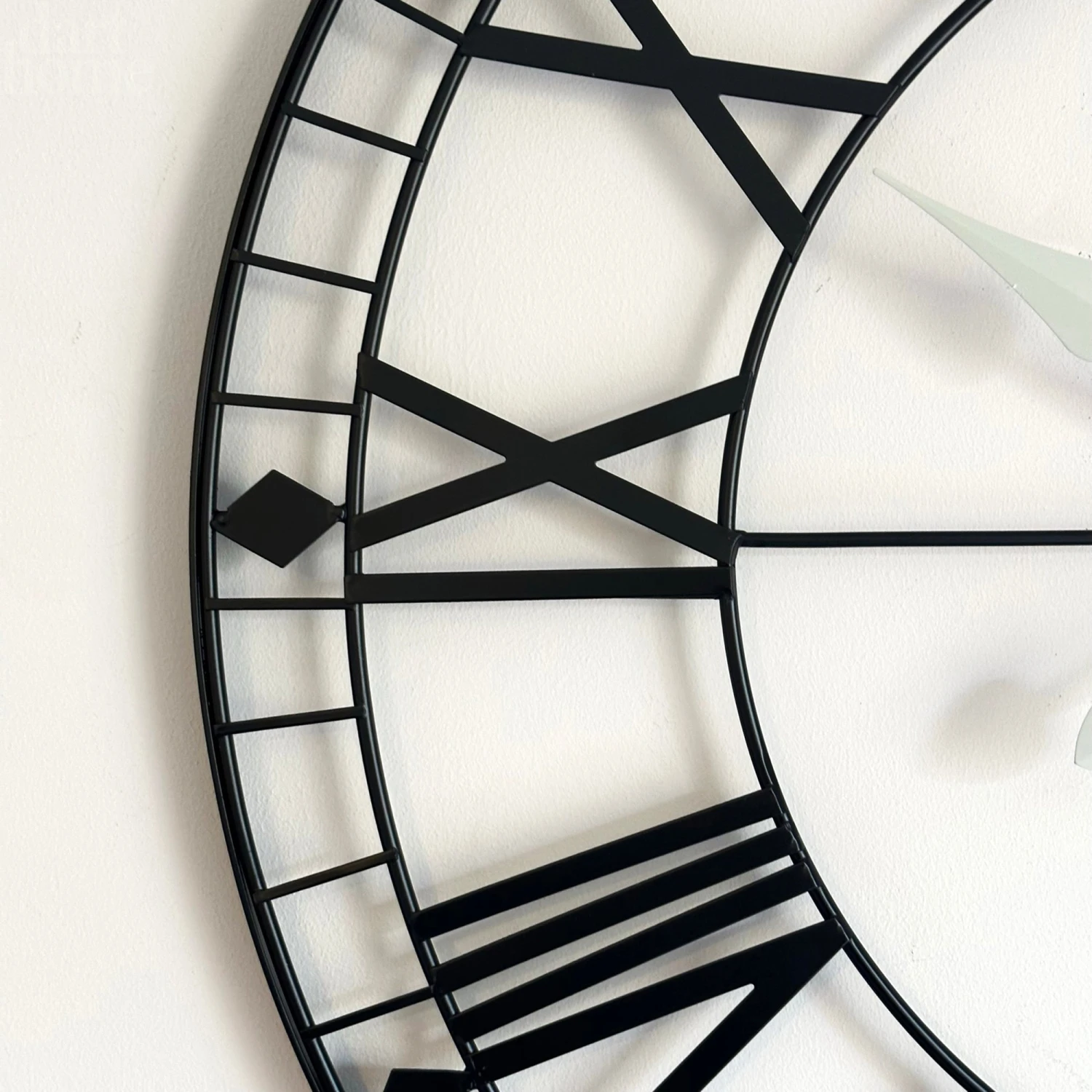 Darthome Limited Black Metal Skeleton 75cm Wall Clock 2 Darthome Limited Black Metal Skeleton 75cm Wall Clock - Image 2