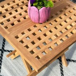 Darthome Limited Teak Square Folding Picnic Table -Decor Garden Shop IMG 6397 JPEG