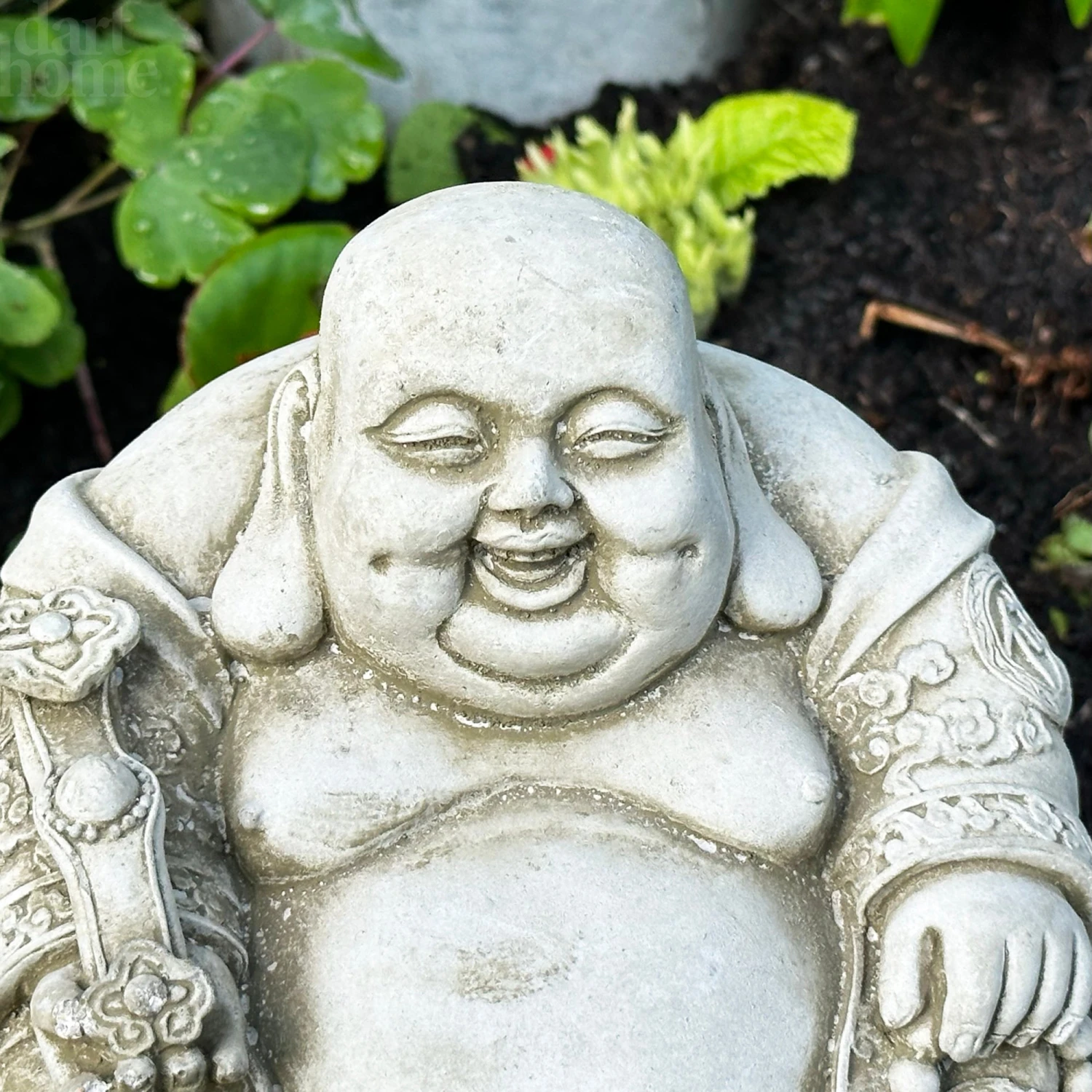 Darthome Limited Stone Round Buddha Sculpture 2kg 2 Darthome Limited Stone Round Buddha Sculpture 2kg - Image 2