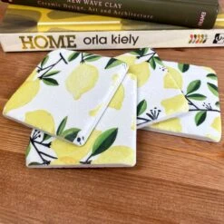 Darthome Limited Set Of 4 Resin Lemon Tree Coasters -Decor Garden Shop IMG 6912.JPEG edited108