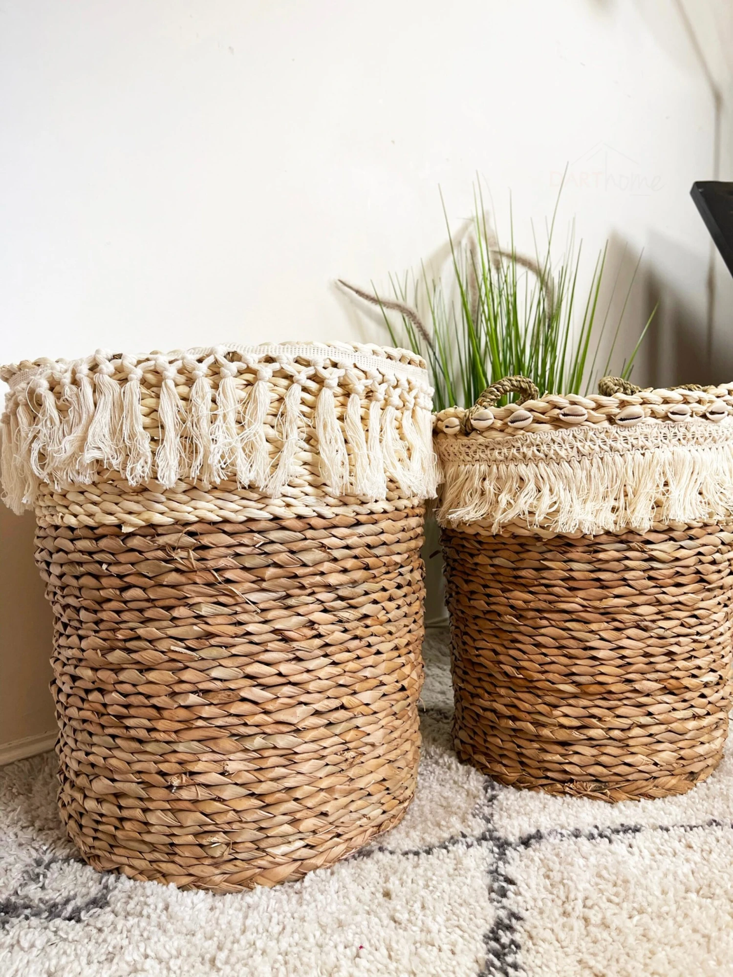 Darthome Limited Set Of 2 Woven Hessian Storage Baskets 2 Darthome Limited Set Of 2 Woven Hessian Storage Baskets - Image 2