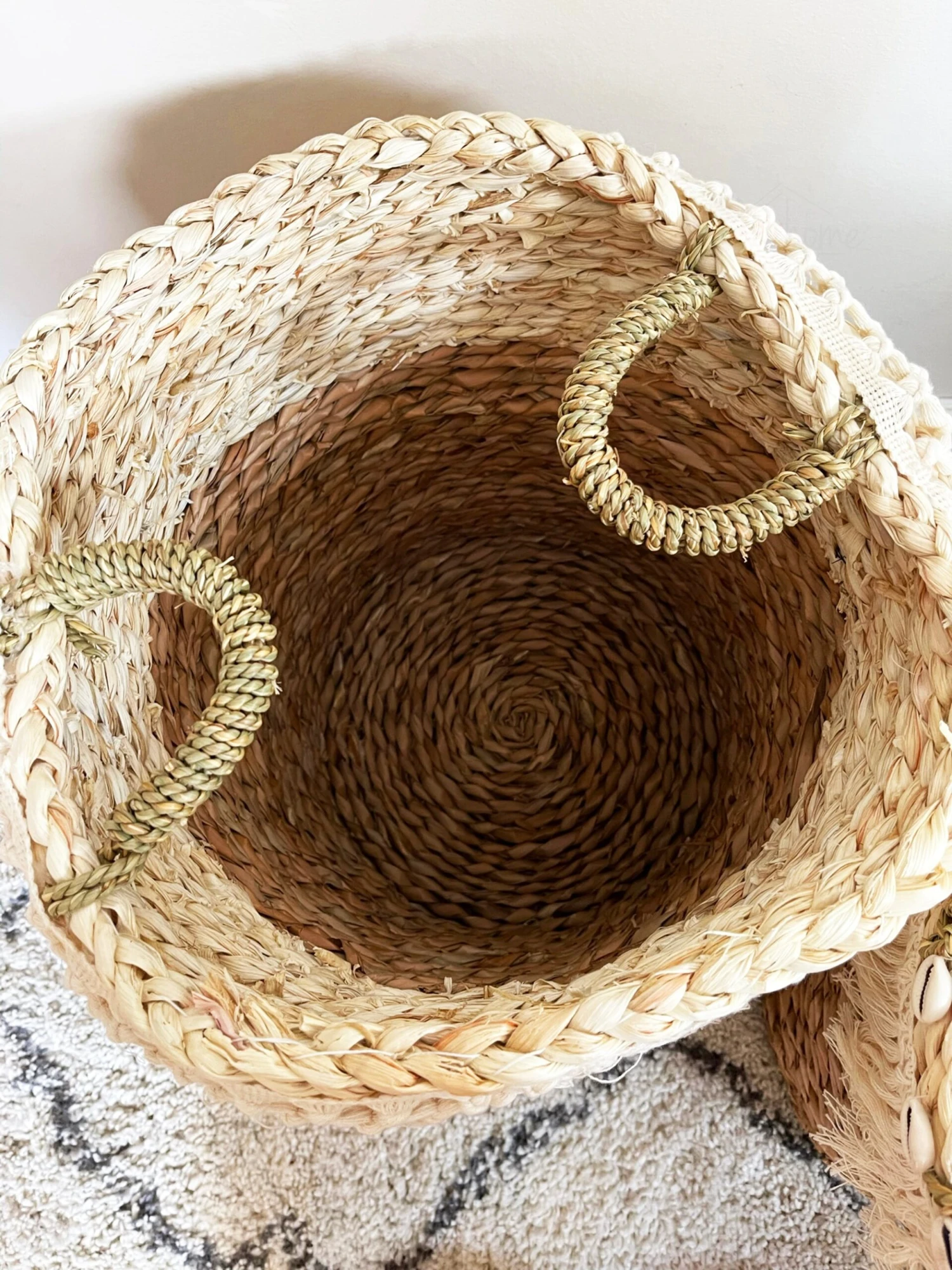 Darthome Limited Set Of 2 Woven Hessian Storage Baskets 6 Darthome Limited Set Of 2 Woven Hessian Storage Baskets - Image 6